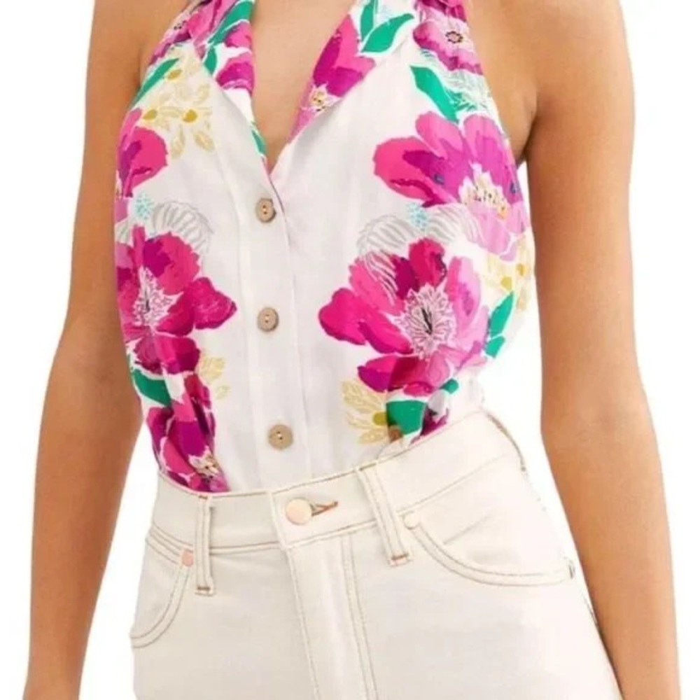 Free People Floral Bodysuit